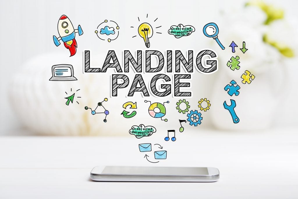 Contenu marketing evergreen, landing page, 