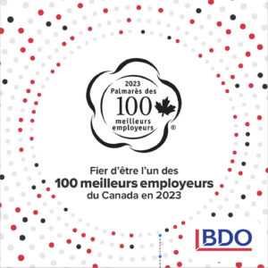 BDO top 100 meilleurs employeurs du Canada 2023