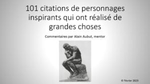 Citations de personnages inspirants