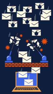 Distribution, message, éviter, surcharge