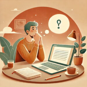 Page blanche, rédaction SEO