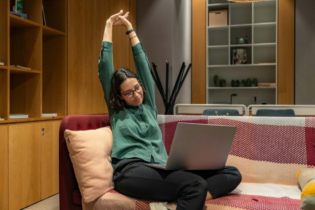 Réduire pression, travail, yoga